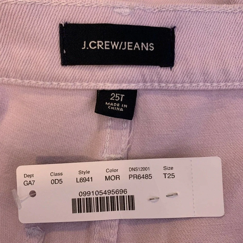 J Crew Garment‎ Dyed Straight Leg Crop New 25 Tall